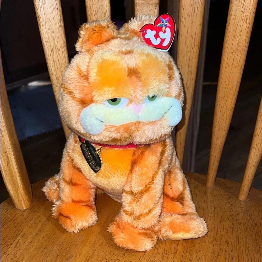Vintage Ty Orange and Cream Cat Plush Garfield 2004